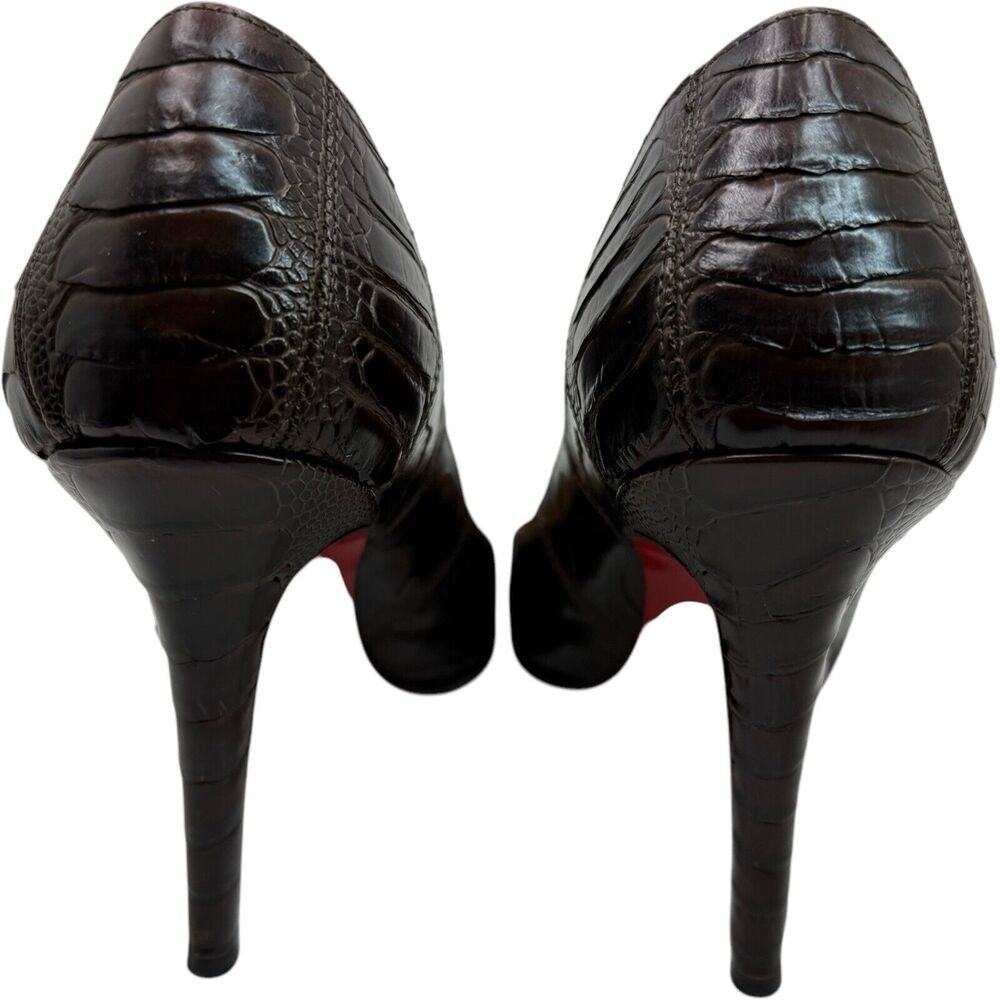Christian Louboutin Simple Pump Ostrich Leg Leather Size 37 - Picture 9 of 15